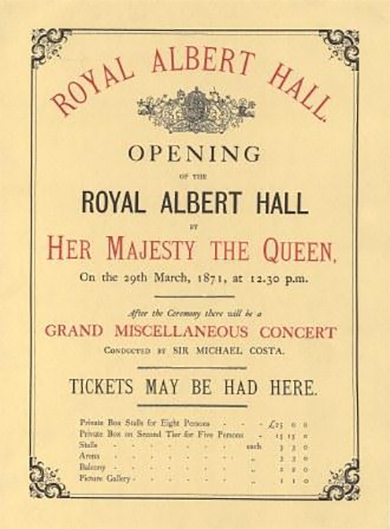 poster for opening concert